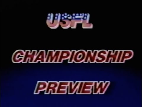 1985 USFL Championship Game Preview ESPN