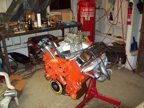 Big block Duster on street just after get it running.