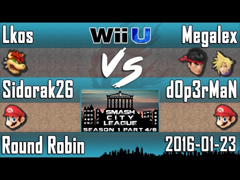 SCLS1P4 - Lkos & Sidorak26 (Bowser & Mario) vs Megalex & D0p3rMan (Cloud,Ryu & Mario) - RR - Smash 4