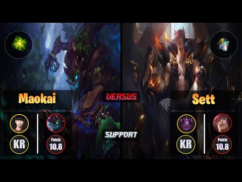 Lehends MAOKAI (Support) [Aftershock] VS SETT - Master KR Patch 10.8