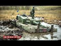 US and Germany Tanks Stuck in Ukrainian Mud - Abrams Tank Tows Mud-submerged Leopard 2 Tanks