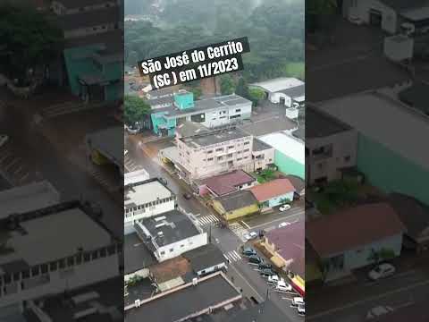 Alagamento em São José do Cerrito, SC em 11/2023 provocado pelas fortes chuvas!