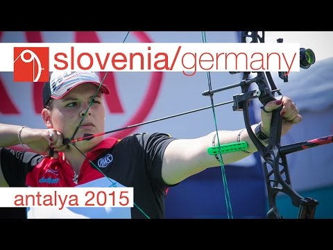 Slovenia v Germany – compound mixed team bronze | Antalya 2015 Archery World Cup S2