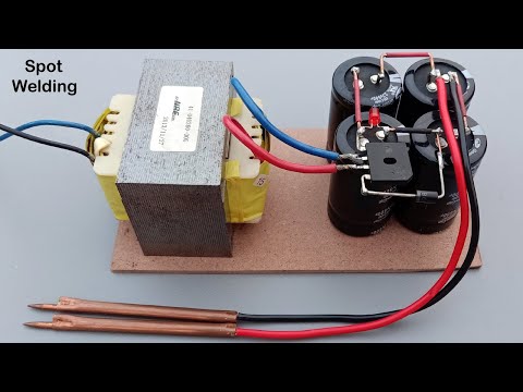 Spot Welding Machine Powerful Using Capacitor & Transformer