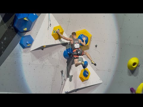 Jakob Schubert Climbs In The IFSC Climbing World Championships Seoul 2025 Lead Finals