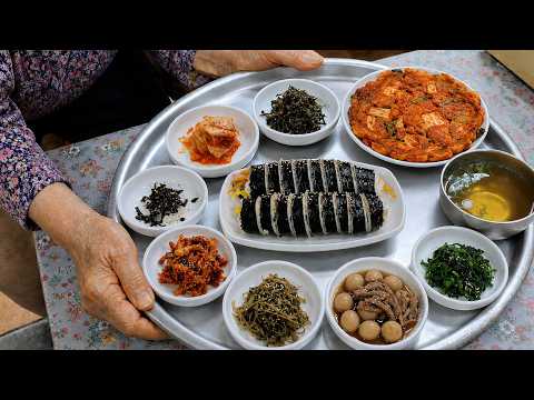 이 지역에선 달랑 김밥 시키면 반찬을 한상 깔아줍니다?! 서울 사람 기절시키는 할머니 분식집