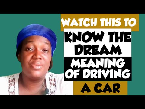 WHAT IS THE MEANING OF DRIVING A CAR IN THE DREAM... DREAMS ABOUT CARS