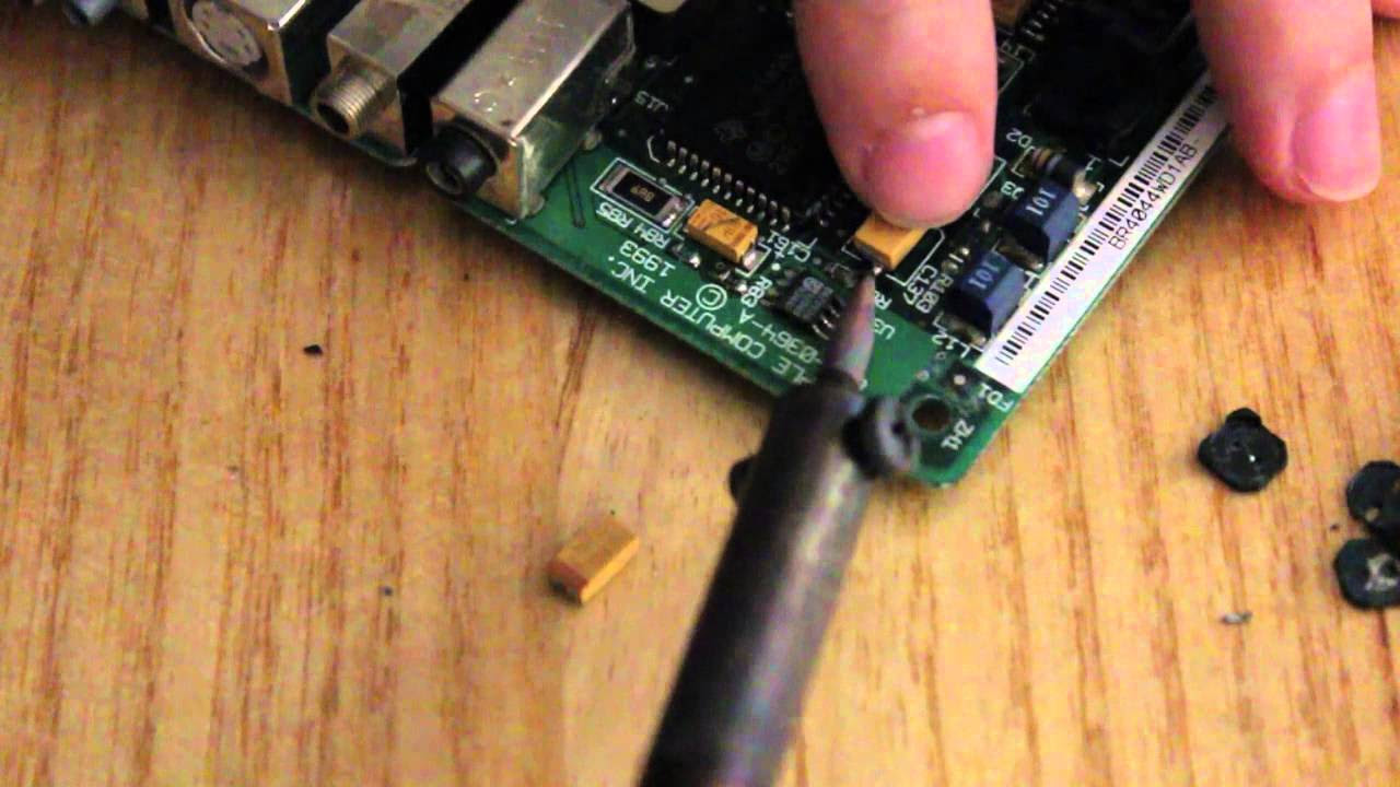 Apple Macintosh LC 475 Tantalum Capacitor Replacement