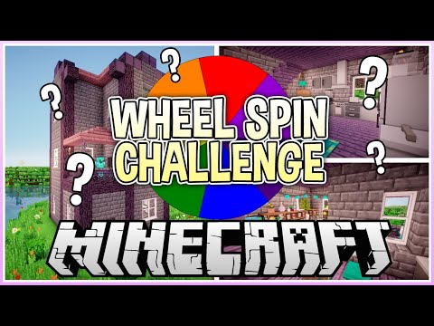 Minecraft Wheel Spin Building Challenge!
