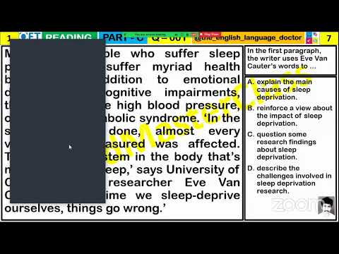 OET - READING: PART-C: STRATEGIES, TECHNIQUES AND APPROACHES