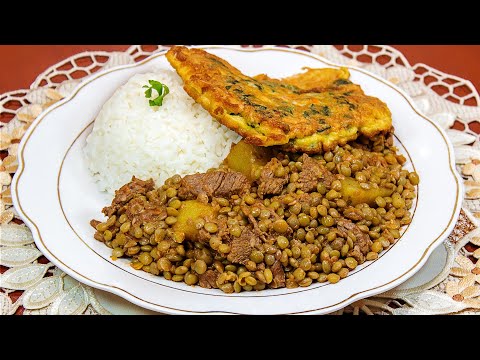 GUISO DE LENTEJAS CON CARNE | FACIL Y NUTRITIVO | Sazón y Corazón
