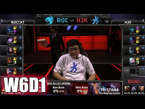 ROCCAT vs H2K Gaming | S5 EU LCS Spring 2015 Week 6 Day 1 | ROC vs H2K W6D1G3 VOD 60FPS