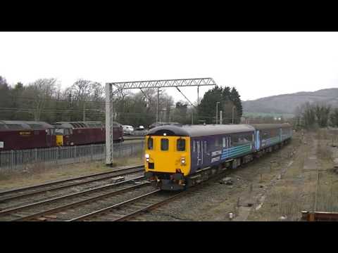 Northern Rail Cumbrian Coast Loco Haulage. DBSO 9704 tnt DRS 37402. 2C32. Carnforth. 23/03/16
