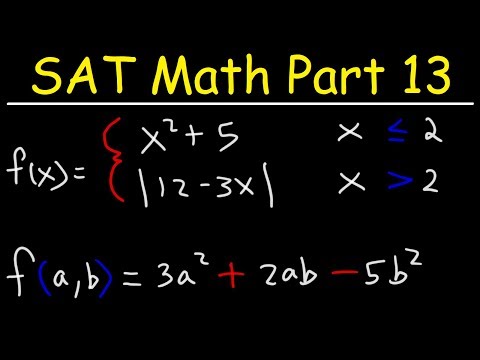 SAT Math Part 13 - Composite Functions and Multivariable Equations - Membership