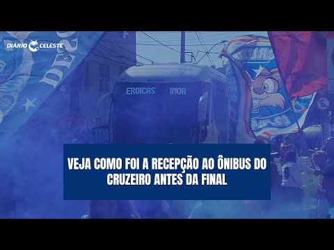 Nação Azul throws a beautiful party at the Cruzeiro bus reception before the women's final