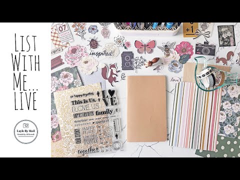 List With Me... LIVE, Traveler's Notebook Style 7.20.24 - YouTube