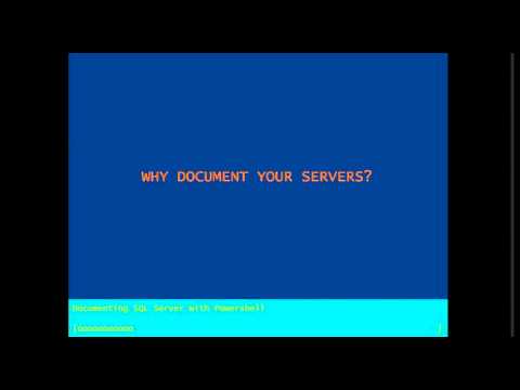 Documenting Sql Server With Powershell