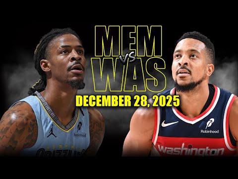 Memphis Grizzlies vs Washington Wizards Full Game Highlights – December 28, 2025 | NBA Season