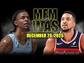 Memphis Grizzlies Vs Washington Wizards Full Game Highlights December 28 2025 NBA Season