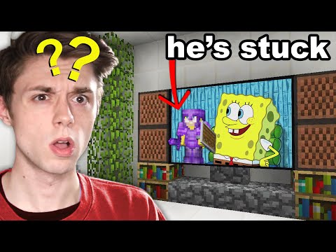 I Trapped my Friend in a CARTOON on Minecraft...