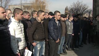 Նորակոչիկների օրհնություն Ներքին Չարբախի Սուրբ Խաչ եկեղեցու բակում