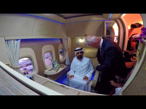 HH Sheikh Mohammed bin Rashid Al Maktoum visits New Emirates First Class Private Suite