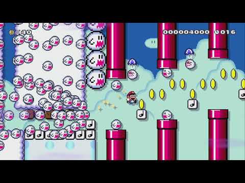 Too Many Boos! [20s] by ZackScott - Super Mario Maker 2 - No Commentary 1bx