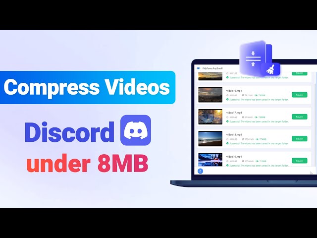 how to compress videos for Discord