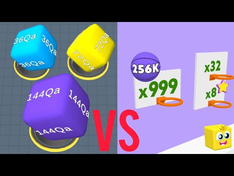 2048 Hole VS Happy Cubes 2048 (game play)