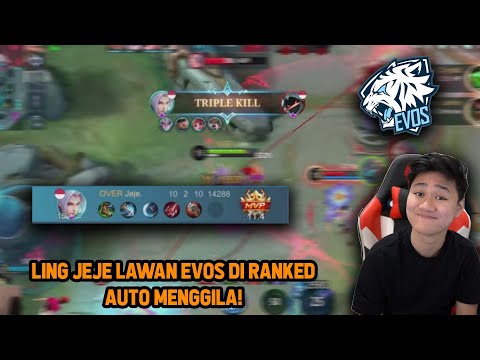 Ling Jeje Ketemu EVOS MPL di RANKED! Auto Serius + Turnamen Mode - Mobile Legends