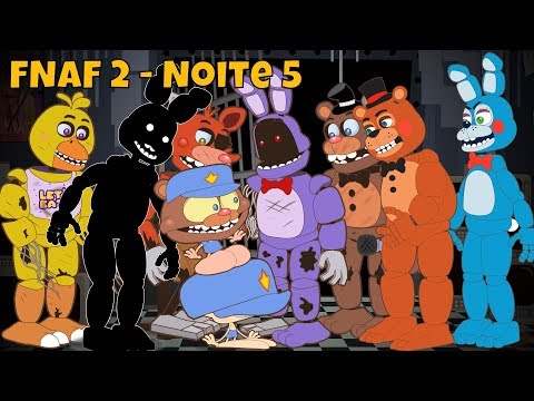 Mongo e Drongo em FNAF 2 - NOITE 5 - Five Nights at Freddy's 2 - desenho animado