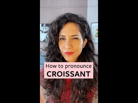 Part of a video titled How to Pronounce 'Croissant' - YouTube
