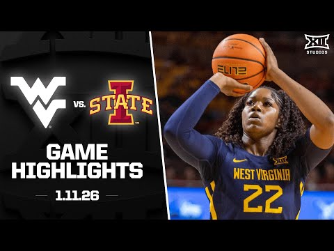 West Virginia vs. #11 Iowa State Game Highlights | 2025-26 Big 12 Women's Basketball