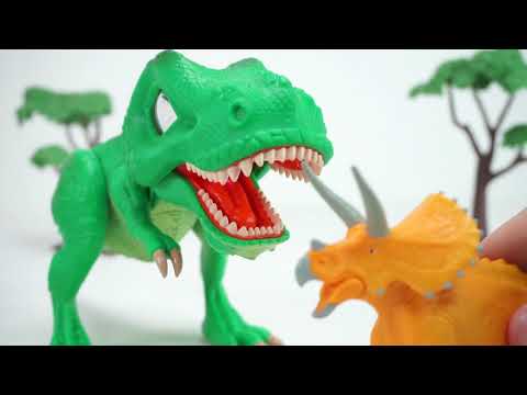 Dino Mecard  SD tiny dinosaur Tyrannosaurus Appears! Defeat Action Figures Tyrrano, Brachio