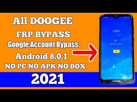 All DOOGEE Google Account Bypass Android 8.0 2021/FRP Remove Google Unlock NO PC NO APK NO BOX 2021