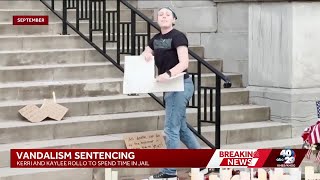 Bentonville Charlie Kirk memorial vandalism nets jail time for two