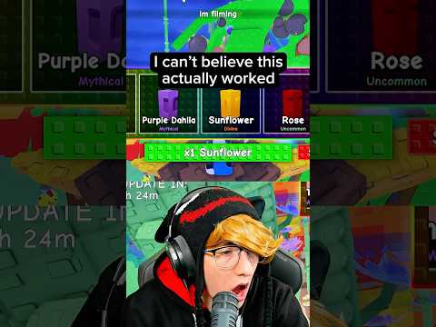 KreekCraft Gets Rainbow Sunflower in Grow a Garden