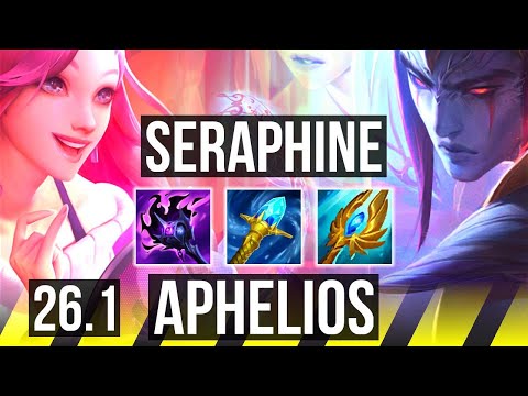 SERAPHINE & Pantheon vs APHELIOS & Elise (ADC) | Conqueror, 24K damage | KR Challenger | 26.1