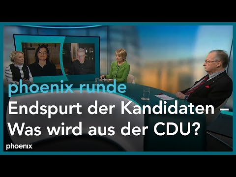 phoenix runde: Endspurt der Kandidaten – Was wird aus der CDU?