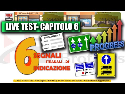 Capitolo 6 | live test | Segnali di Indicazione | Nita and brothers