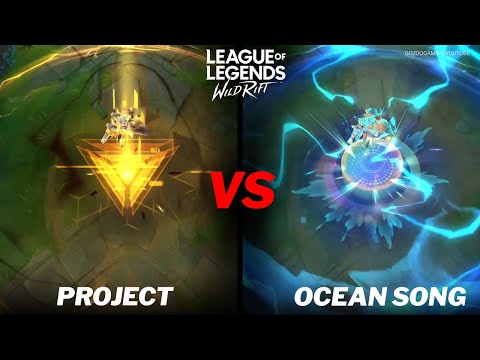 Zeri Ocean Song VS Project Skin Comparison Wild Rift