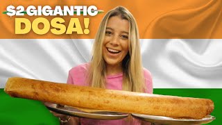 $2 GIGANTIC Dosa in New Delhi | Epic Indian Food