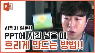 PPT에 사진 넣을 때 흐리게 하는 법과 활용법! 파워포인트 스킬 EZ세상