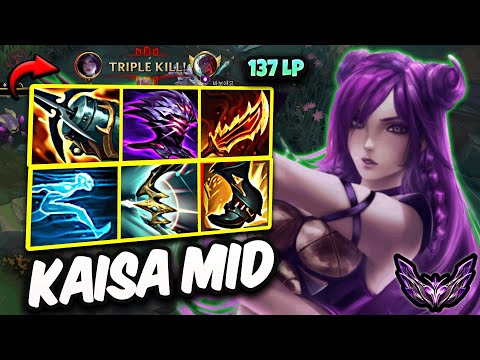 Kaisa vs Yone MID ( TripleKill ) Korea Master 137 LP 16/4/10 | Patch 26.1