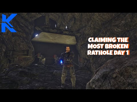 Claiming The Most BROKEN RatHole on Small Tribes Fjordur Day 1 - Ark Survival Evolved