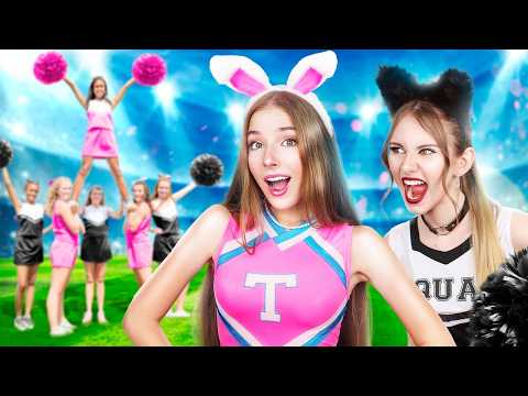 I've landed at cheerleading camp! Soft Girl vs. Mean Girl | How to become team captain