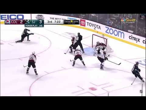 2019-03-01 Avalanche at Sharks -- Pavelski 36