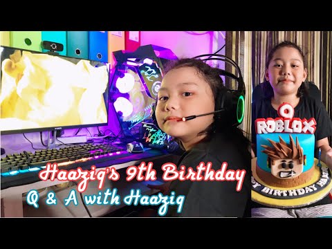 Birthday Vlog: 9th birthday, Q&A with Haaziq  #happybirthday #haaziqat9