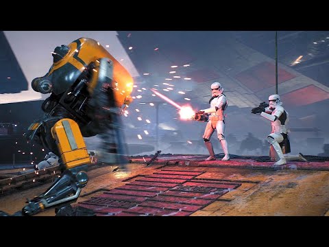 Stormtroopers vs Bounty Droids - STAR WARS JEDI FALLEN ORDER NPC Wars