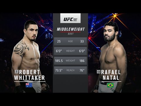 Robert Whittaker vs Rafael Natal full fight